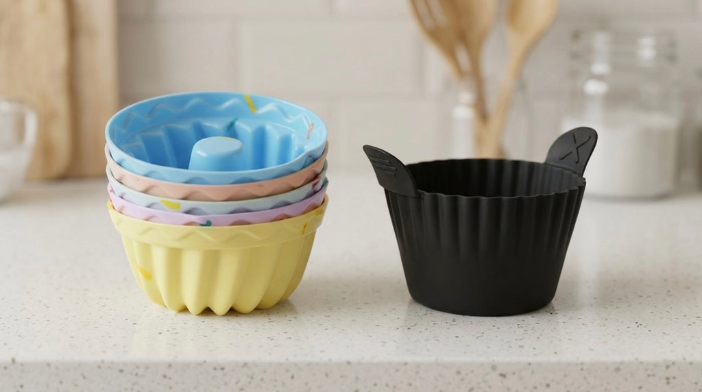 Silicone Baking Cups – 9-Piece Oven & Air Fryer Set