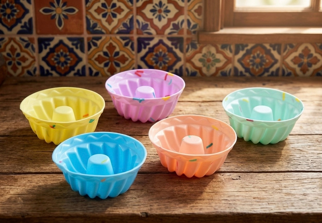 Silicone Baking Cups Set of 5 – Reusable Cupcake Liners | CandySwirl
