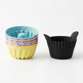 Silicone baking cups bundle, 9 reusable cups for oven and air fryer