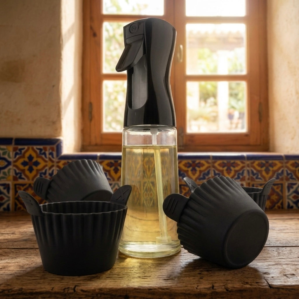 Air Fryer Accessories – 5-Piece Oil Sprayer & Cup Set