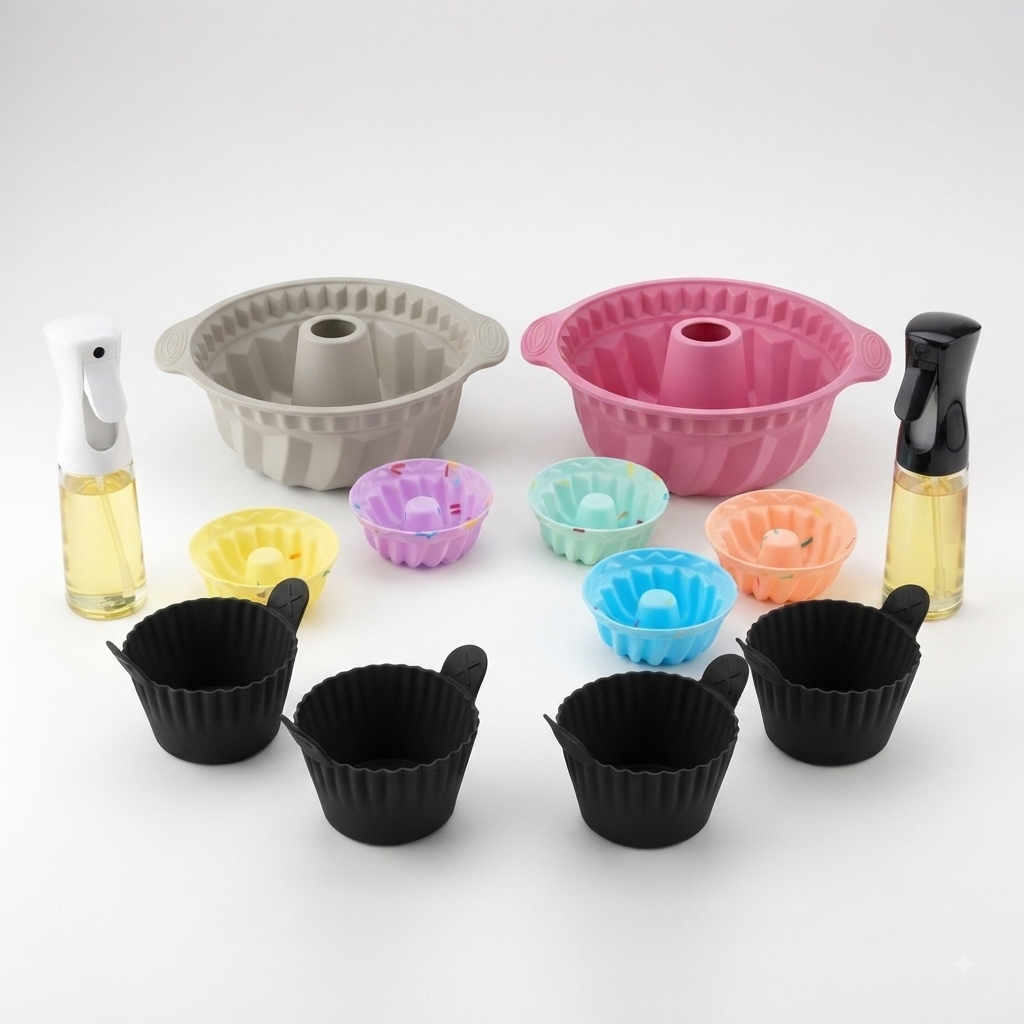 Silicone Bakeware & Air Fryer Set – 13-Piece Bundle